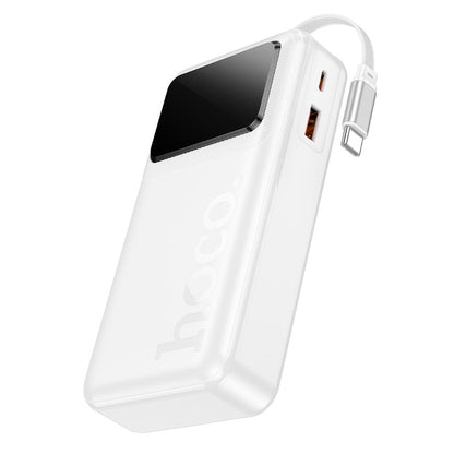 Eksterna baterija HOCO Q41, 20000 mAh, 22,5 W, QC + PD, 1 x USB-A - 2 x USB-C, bela