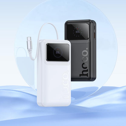 Eksterna baterija HOCO Q41, 20000 mAh, 22,5 W, QC + PD, 1 x USB-A - 2 x USB-C, bela