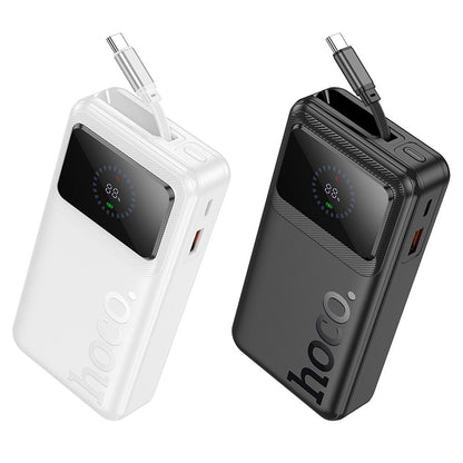 Eksterna baterija HOCO Q41, 20000 mAh, 22,5 W, QC + PD, 1 x USB-A - 2 x USB-C, bela