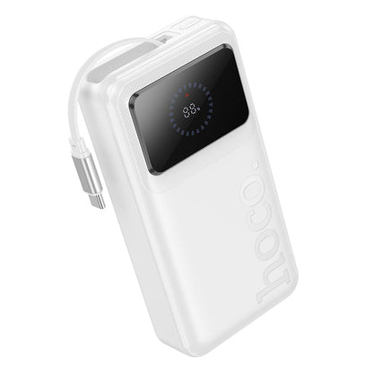 Eksterna baterija HOCO Q41, 20000 mAh, 22,5 W, QC + PD, 1 x USB-A - 2 x USB-C, bela