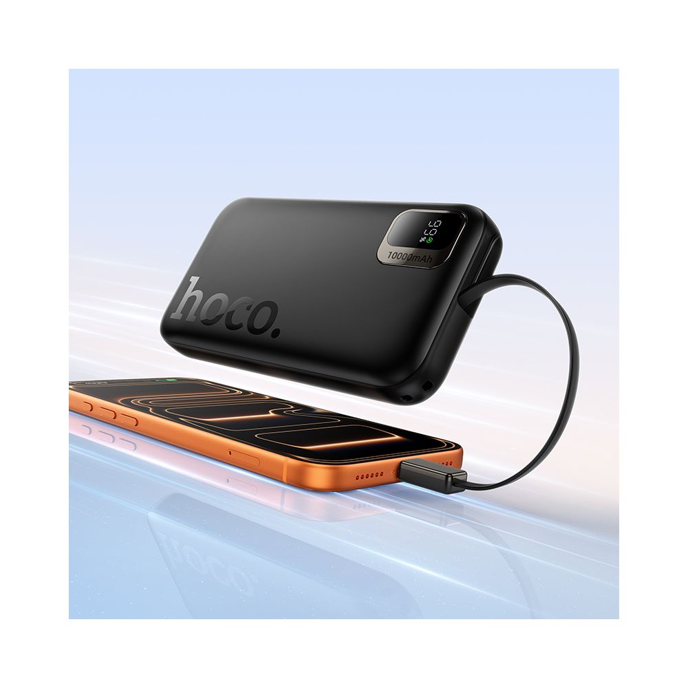 Eksterni punjač HOCO Q51, 10000mAh, 20W, PD, 2 x USB-C, Crna