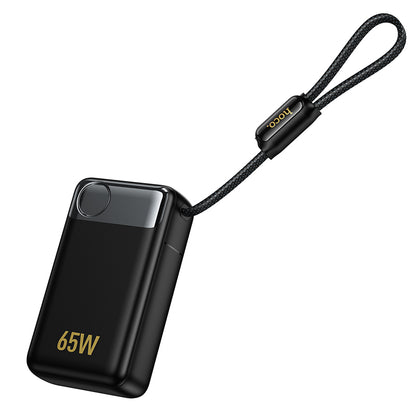 Eksterni punjač HOCO Q53, 12000mAh, 65W, QC + PD, 1 x USB-A - 2 x USB-C, Crna
