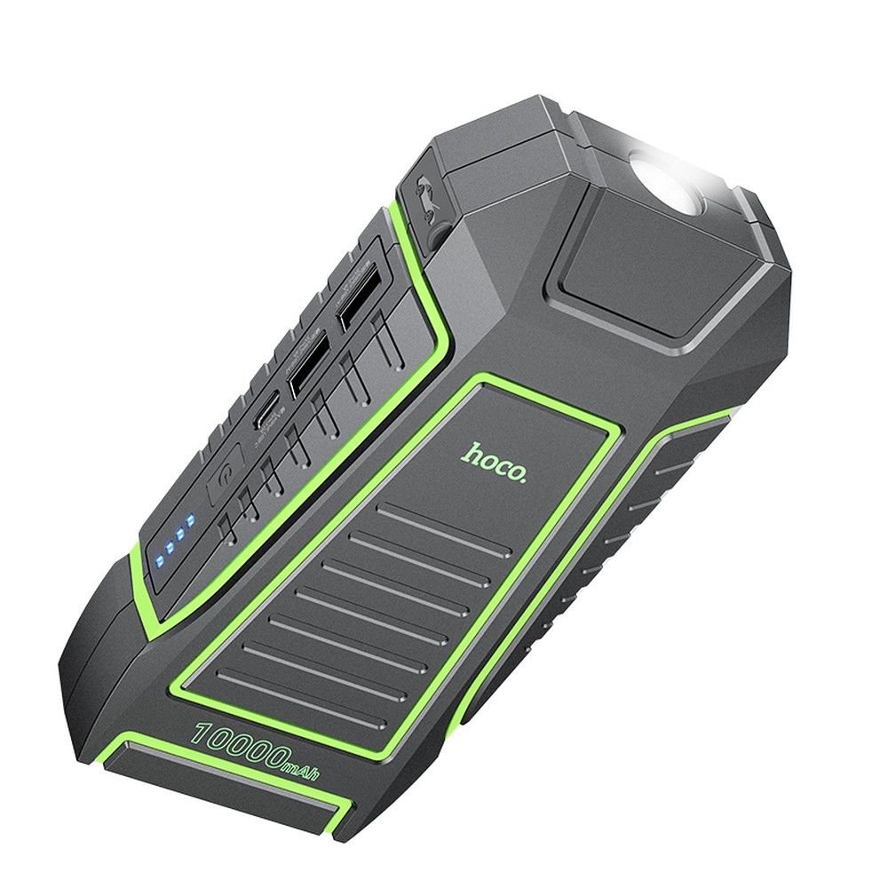 Vanjska baterija HOCO QS1 Car Jump Starter, 10000mAh, 12W, 2 x USB-A, Crna