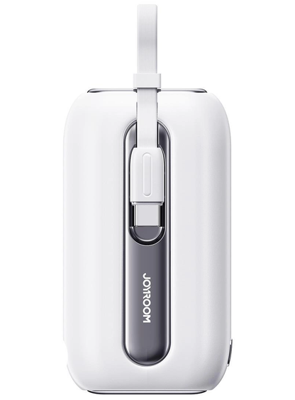 Spoljna baterija Joyroom Colorful Series JR-L012, 10000mAh, 22.5W, QC + PD, 1 x Lightning - 2 x USB-C, Bela