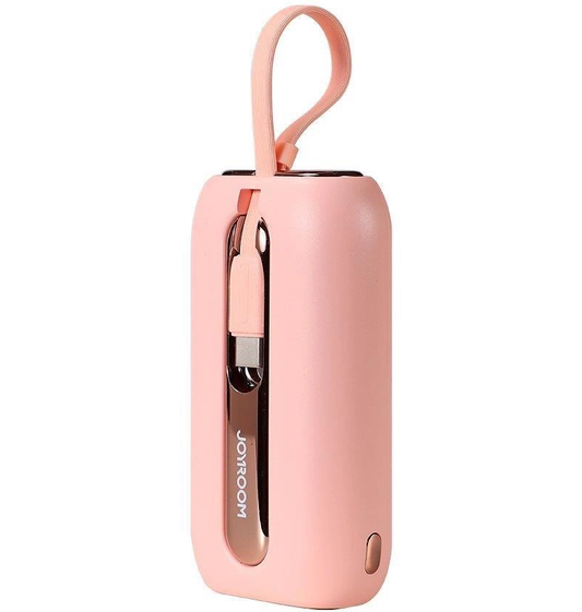 Spoljna baterija Joyroom Colorful Series JR-L012, 10000mAh, 22.5W, QC + PD, 1 x Lightning - 2 x USB-C, Roze