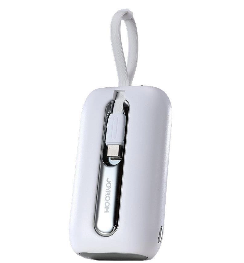 Spoljna baterija Joyroom Colorful Series JR-L012, 10000mAh, 22.5W, QC + PD, 1 x Lightning - 2 x USB-C, Bela