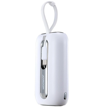 Spoljna baterija Joyroom Colorful Series JR-L012, 10000mAh, 22.5W, QC + PD, 1 x Lightning - 2 x USB-C, Bela