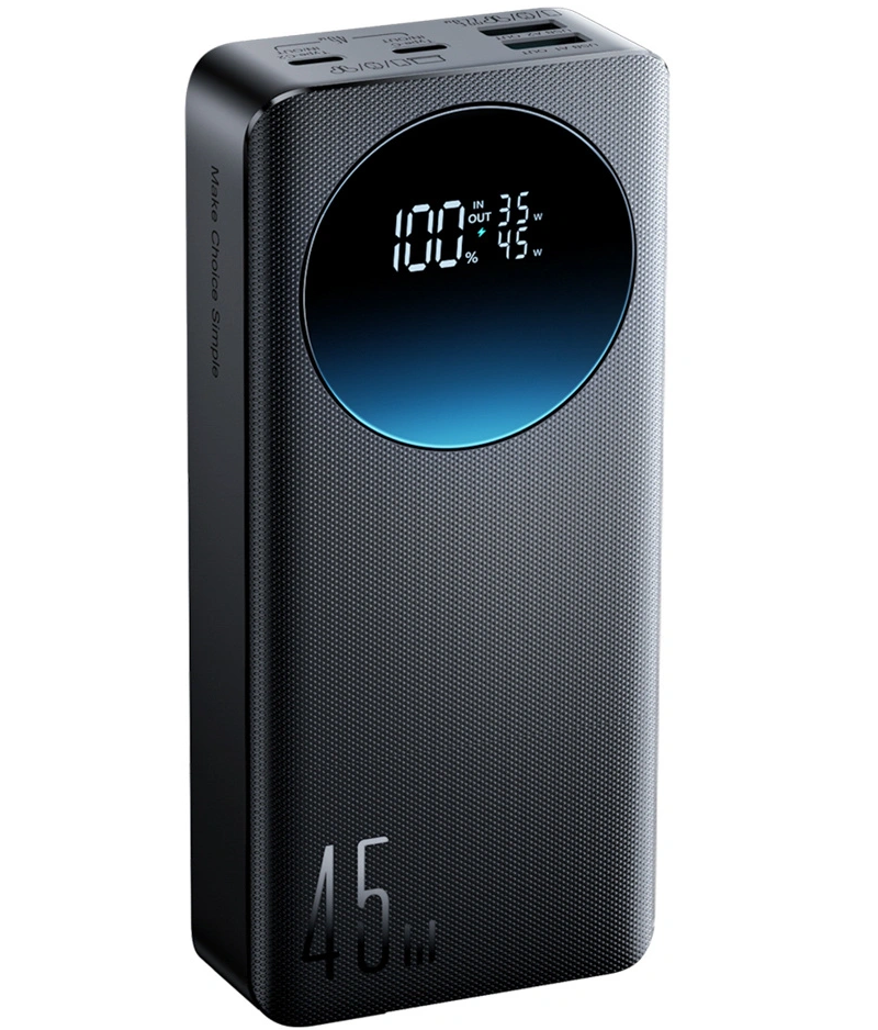 Eksterna baterija Joyroom JR-PBF02 Pro, 20000mAh, 45W, QC + PD, 2 x USB-A - 2 x USB-C, Crna