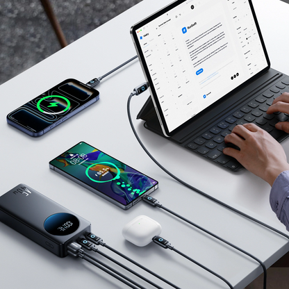 Eksterna baterija Joyroom JR-PBF02 Pro, 20000mAh, 45W, QC + PD, 2 x USB-A - 2 x USB-C, Crna