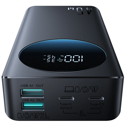 Eksterna baterija Joyroom JR-PBF02 Pro, 20000mAh, 45W, QC + PD, 2 x USB-A - 2 x USB-C, Crna