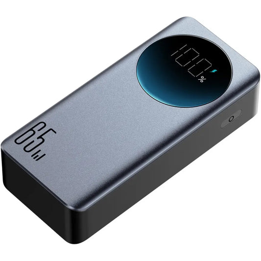 External Battery Joyroom JR-PBF05, 30000mAh, 65W, QC + PD, 1 x USB-A - 2 x USB-C, Black 