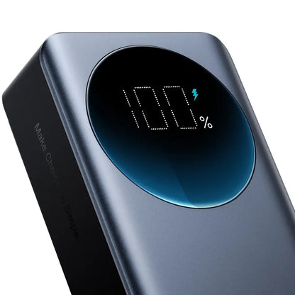 External Battery Joyroom JR-PBF05, 30000mAh, 65W, QC + PD, 1 x USB-A - 2 x USB-C, Black 