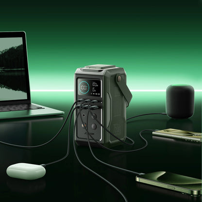 Eksterna baterija Joyroom JR-PBF10, 75000mAh, 100W, QC + PD, 3 x USB-A - 3 x USB-C, Zelena