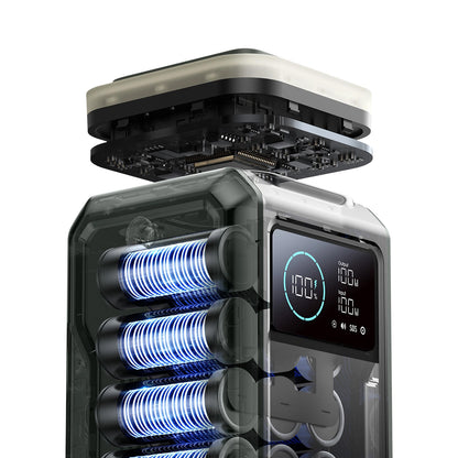 Eksterna baterija Joyroom JR-PBF10, 75000mAh, 100W, QC + PD, 3 x USB-A - 3 x USB-C, Zelena