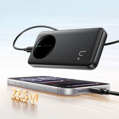 Eksterni punjač Joyroom JR-PBF12 Pro, 10000mAh, 22.5W, QC + PD, 1 x USB-C - 2 x USB-A, Crna