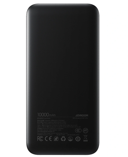 Eksterni punjač Joyroom JR-PBF12 Pro, 10000mAh, 22.5W, QC + PD, 1 x USB-C - 2 x USB-A, Crna