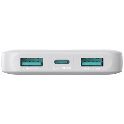 Spoljna baterija Joyroom JR-PBF12, 10000mAh, 12W, 1 x USB-C - 2 x USB-A, Bela