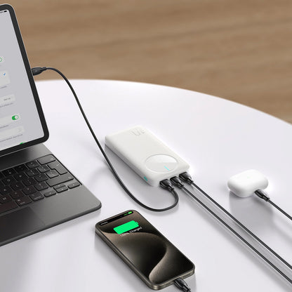 Spoljna baterija Joyroom JR-PBF12, 10000mAh, 12W, 1 x USB-C - 2 x USB-A, Bela