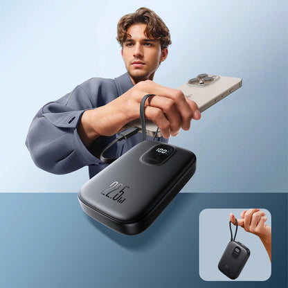 Spoljna baterija Joyroom JR-PBF17, 10000mAh, 22.5W, QC + PD, 1 x USB-A - 2 x USB-C, Crna