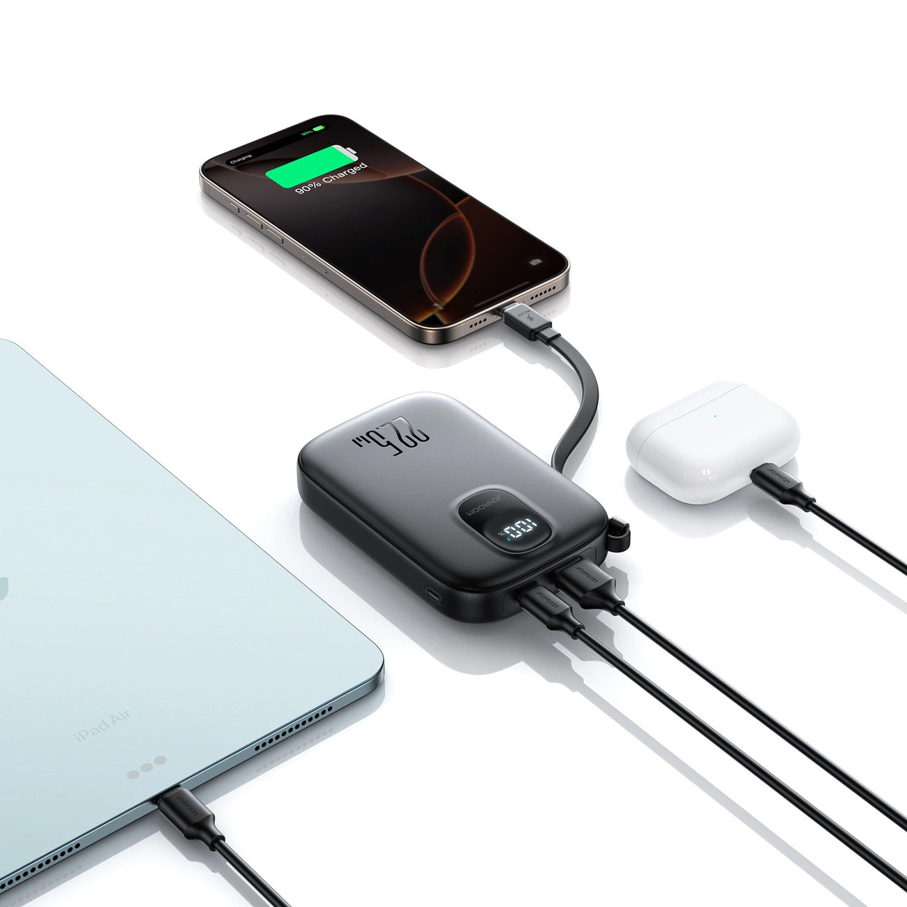 Spoljna baterija Joyroom JR-PBF17, 10000mAh, 22.5W, QC + PD, 1 x USB-A - 2 x USB-C, Crna