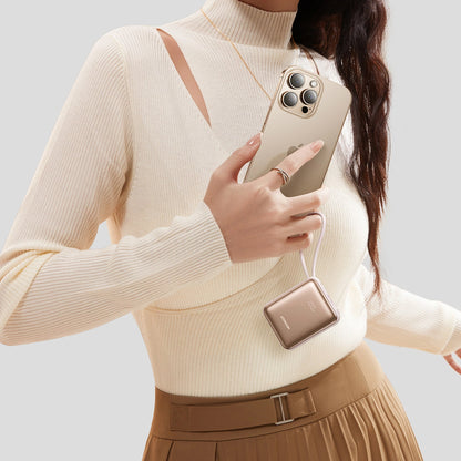 Spoljna baterija Joyroom JR-PBF27, 10000mAh, 22.5W, PD, 1 x Lightning - 2 x USB-C, Zlatna