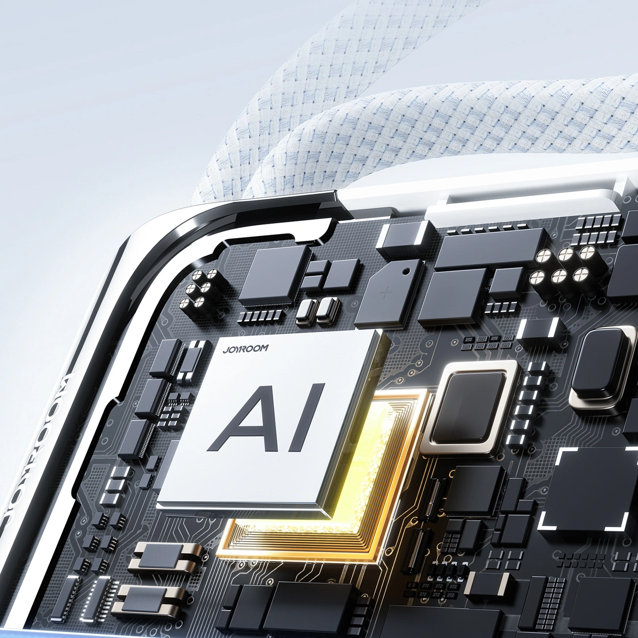 Spoljna baterija Joyroom JR-PBF27 Pro, 10000mAh, 30W, QC + PD, 1 x Lightning - 2 x USB-C, Bela