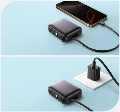 Spoljna baterija Joyroom JR-PBF27, 10000mAh, 22.5W, QC + PD, 1 x Lightning - 2 x USB-C, Crna