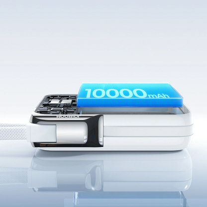 Spoljna baterija Joyroom JR-PBF27 Pro, 10000mAh, 30W, QC + PD, 1 x Lightning - 2 x USB-C, Bela