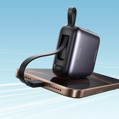 Spoljna baterija Joyroom JR-PBF27, 10000mAh, 22.5W, QC + PD, 1 x Lightning - 2 x USB-C, Crna