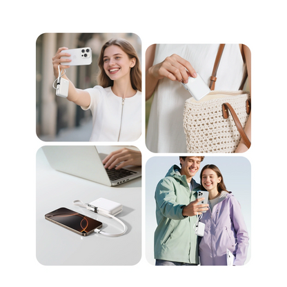 Spoljna baterija Joyroom JR-PBF27 Pro, 10000mAh, 30W, QC + PD, 1 x Lightning - 2 x USB-C, Bela