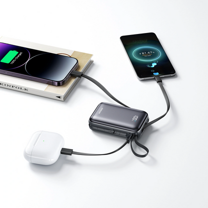 Spoljna baterija Joyroom JR-PBF29, 20000mAh, 22.5W, QC + PD, 1 x Lightning - 2 x USB-C, Crna