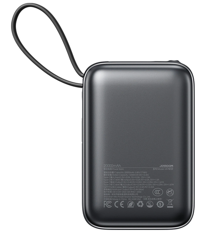 Spoljna baterija Joyroom JR-PBF29, 20000mAh, 22.5W, QC + PD, 1 x Lightning - 2 x USB-C, Crna