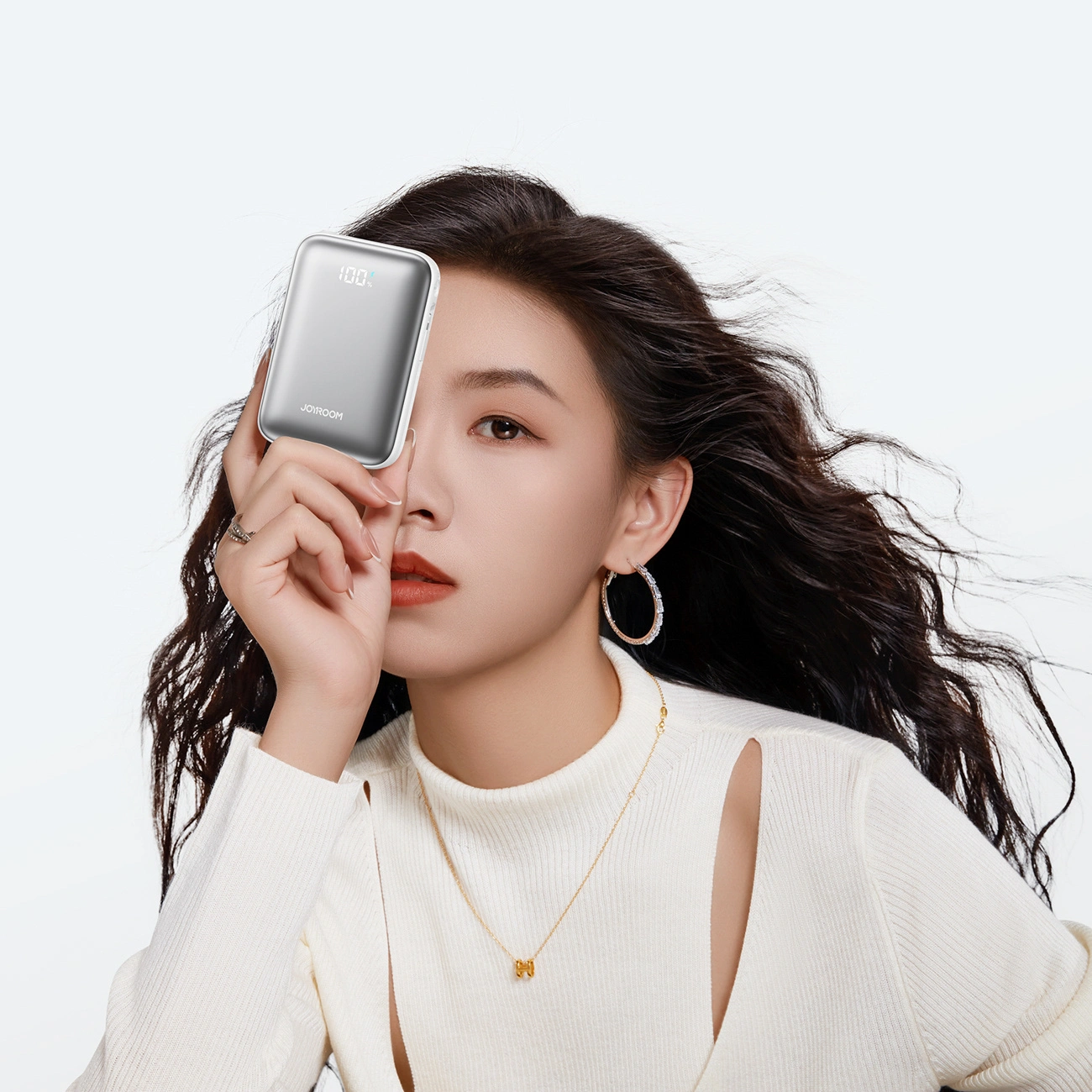 Spoljna baterija Joyroom JR-PBF29, 20000mAh, 22.5W, QC + PD, 1 x Lightning - 2 x USB-C, Bela