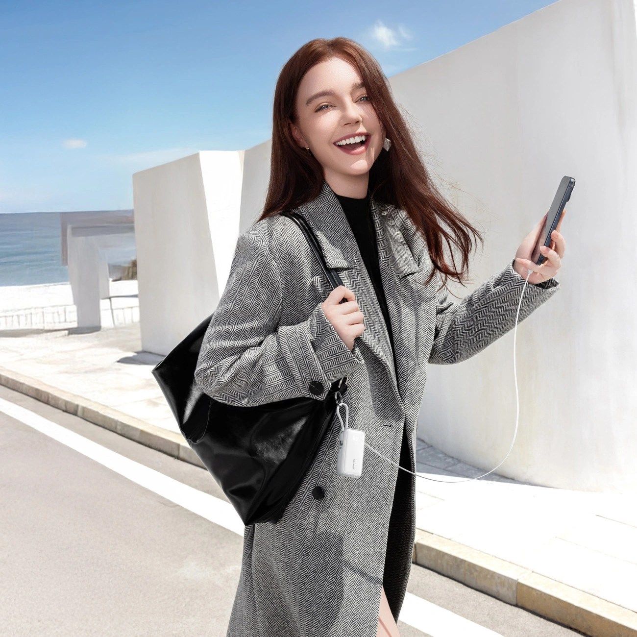 Spoljna baterija Joyroom JR-PR2L, 10000mAh, 35W, QC + PD, 1 x Lightning - 1 x USB-C, Bela