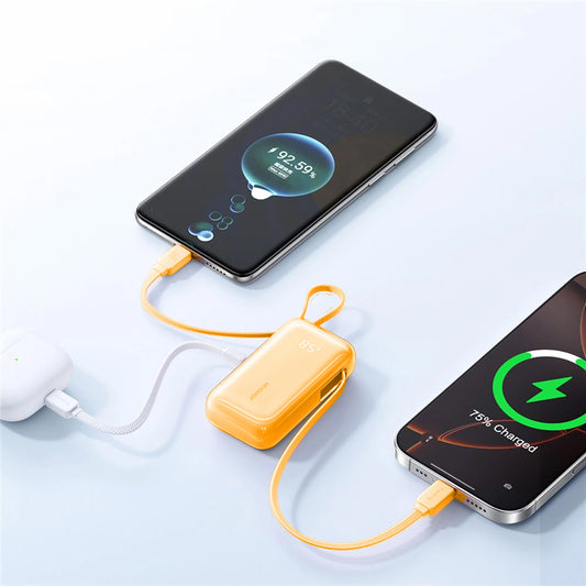 Eksterna baterija Joyroom JR-PR2L, 10000mAh, 35W, QC + PD, 1 x Lightning - 2 x USB-C, Narandžasta