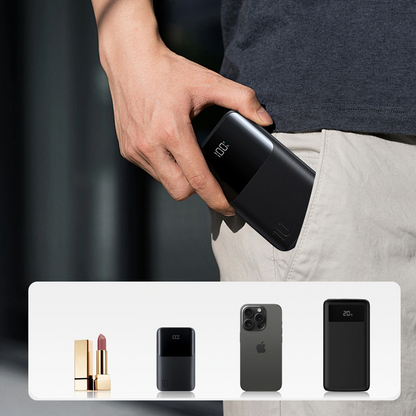 Spoljna baterija Joyroom JR-QP191, 10000mAh, 22.5W, QC + PD, 1 x USB-A - 2 x USB-C, Crna