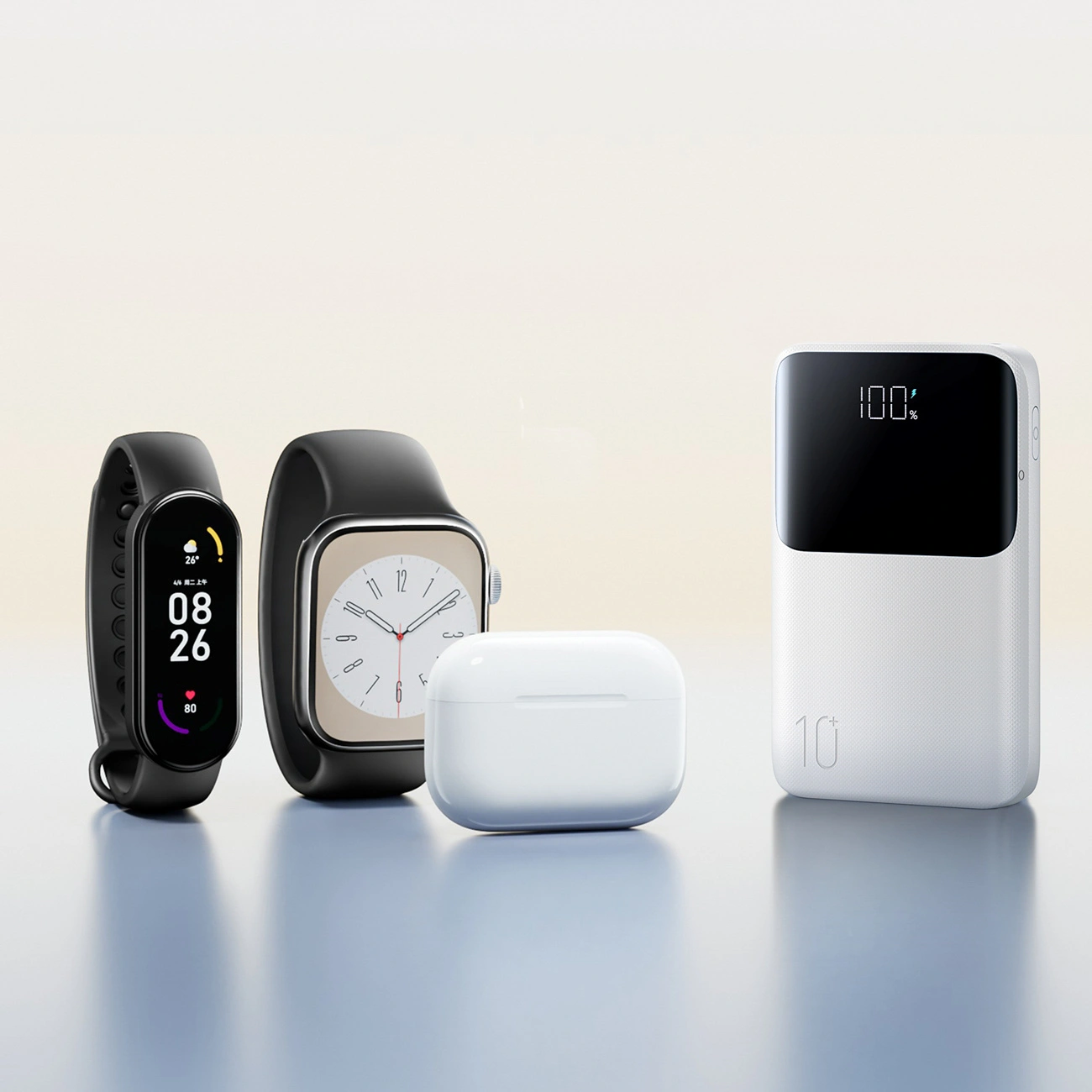 Spoljna baterija Joyroom JR-QP191, 10000mAh, 22.5W, QC + PD, 1 x USB-A - 2 x USB-C, Bela