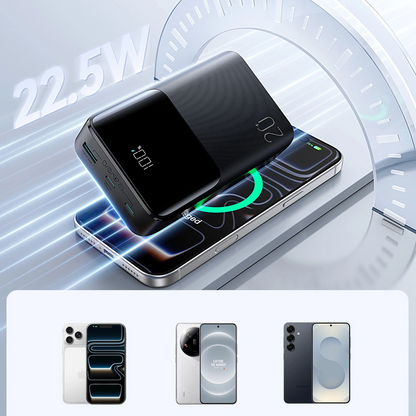 Spoljna baterija Joyroom JR-QP192, 20000mAh, 22.5W, QC + PD, 1 x USB-A - 2 x USB-C, Crna