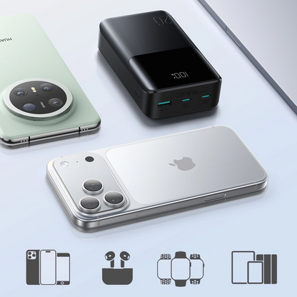 Spoljna baterija Joyroom JR-QP192, 20000mAh, 22.5W, QC + PD, 1 x USB-A - 2 x USB-C, Crna