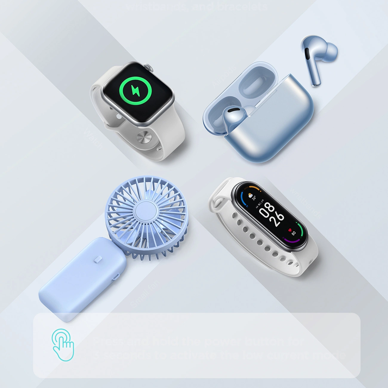 Spoljna baterija Joyroom JR-QP192, 20000mAh, 22.5W, QC + PD, 1 x USB-A - 2 x USB-C, Crna