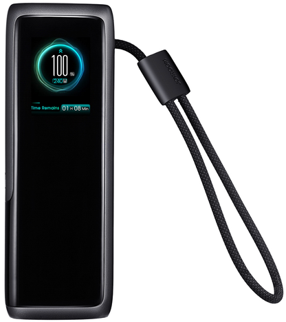 Eksterna baterija Joyroom PODIX PR70, 25000 mAh, 240 W, QC + PD, 1 x USB-A – 3 x USB-C, crna