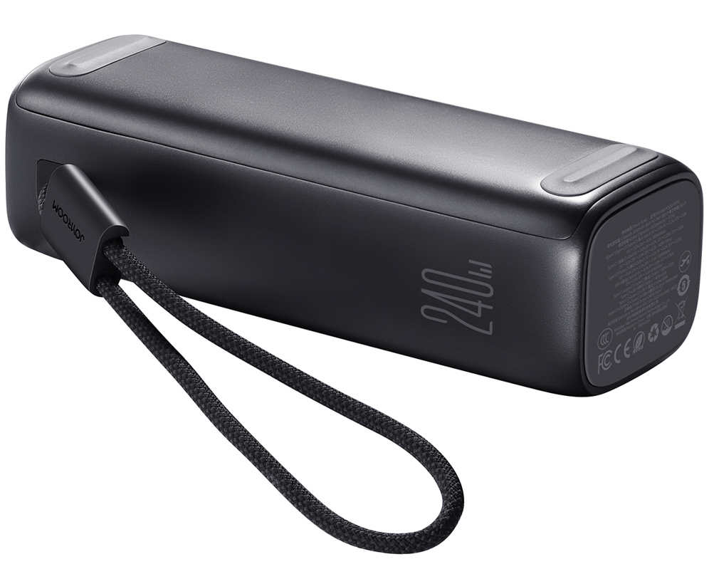 Eksterna baterija Joyroom PODIX PR70, 25000 mAh, 240 W, QC + PD, 1 x USB-A – 3 x USB-C, crna