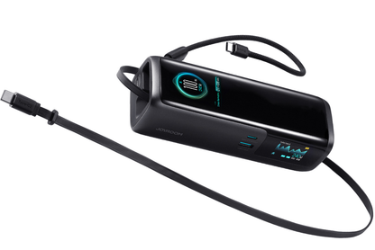 Eksterna baterija Joyroom PODIX PR70, 25000 mAh, 240 W, QC + PD, 1 x USB-A – 3 x USB-C, crna