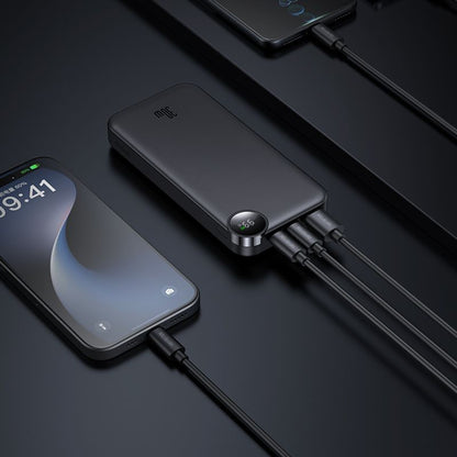 Eksterna baterija McDodo MC-3850 Display, 10000mAh, 30W, QC + PD, 1 x USB-A - 2 x USB-C, Crna