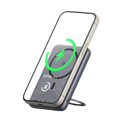 Eksterna bežična baterija McDodo MC-8361 Meta, 5000mAh, 20W, PD + FQI, 1 x QI - 1 x USB-C, Siva