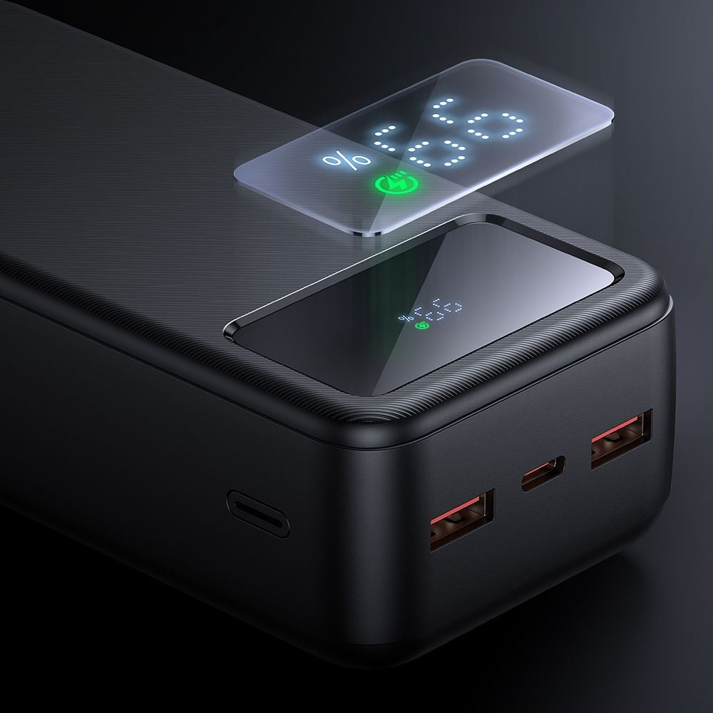 Eksterna baterija McDodo MC-4240, 30000mAh, 22.5W, QC + PD, 2 x USB-A - 1 x USB-C, Crna