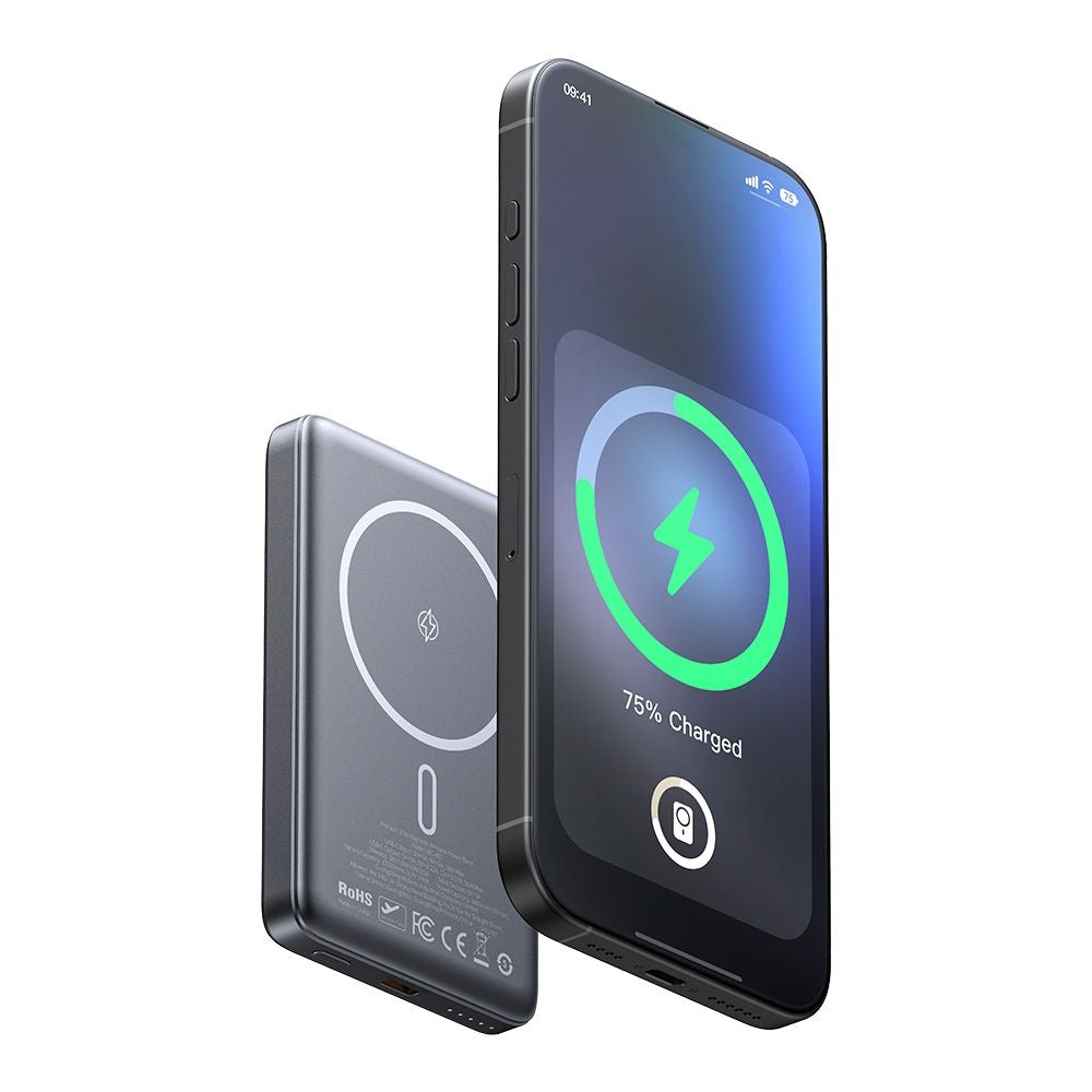 Eksterna baterija Wireless McDodo MC-4651 Meta, 10000mAh, 20W, PD + FQI, 1 x QI - 1 x USB-C, Crna