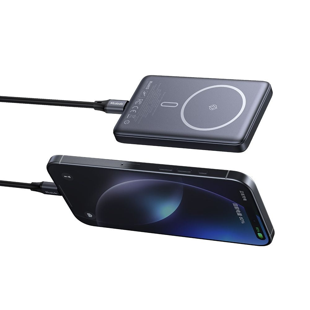 Eksterna baterija Wireless McDodo MC-4651 Meta, 10000mAh, 20W, PD + FQI, 1 x QI - 1 x USB-C, Crna