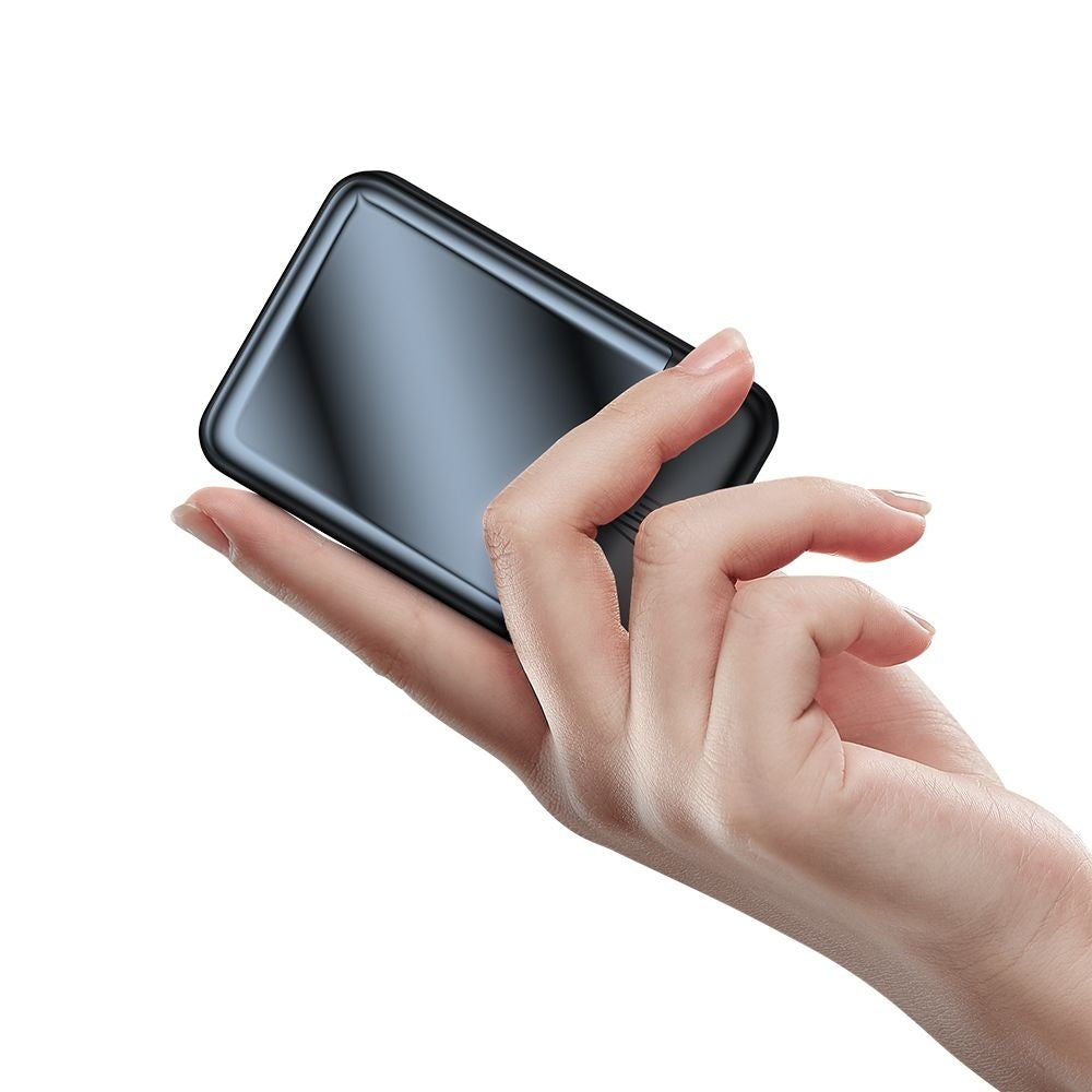 Spoljna bežična baterija McDodo MC-5021 Ambilight, 20000mAh, 20W, PD + FQI, 1 x QI - 1 x USB-C, Crna