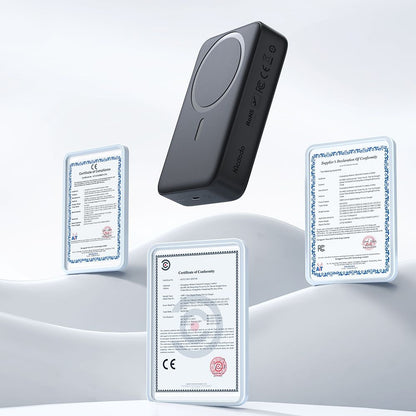 Spoljna bežična baterija McDodo MC-5021 Ambilight, 20000mAh, 20W, PD + FQI, 1 x QI - 1 x USB-C, Crna